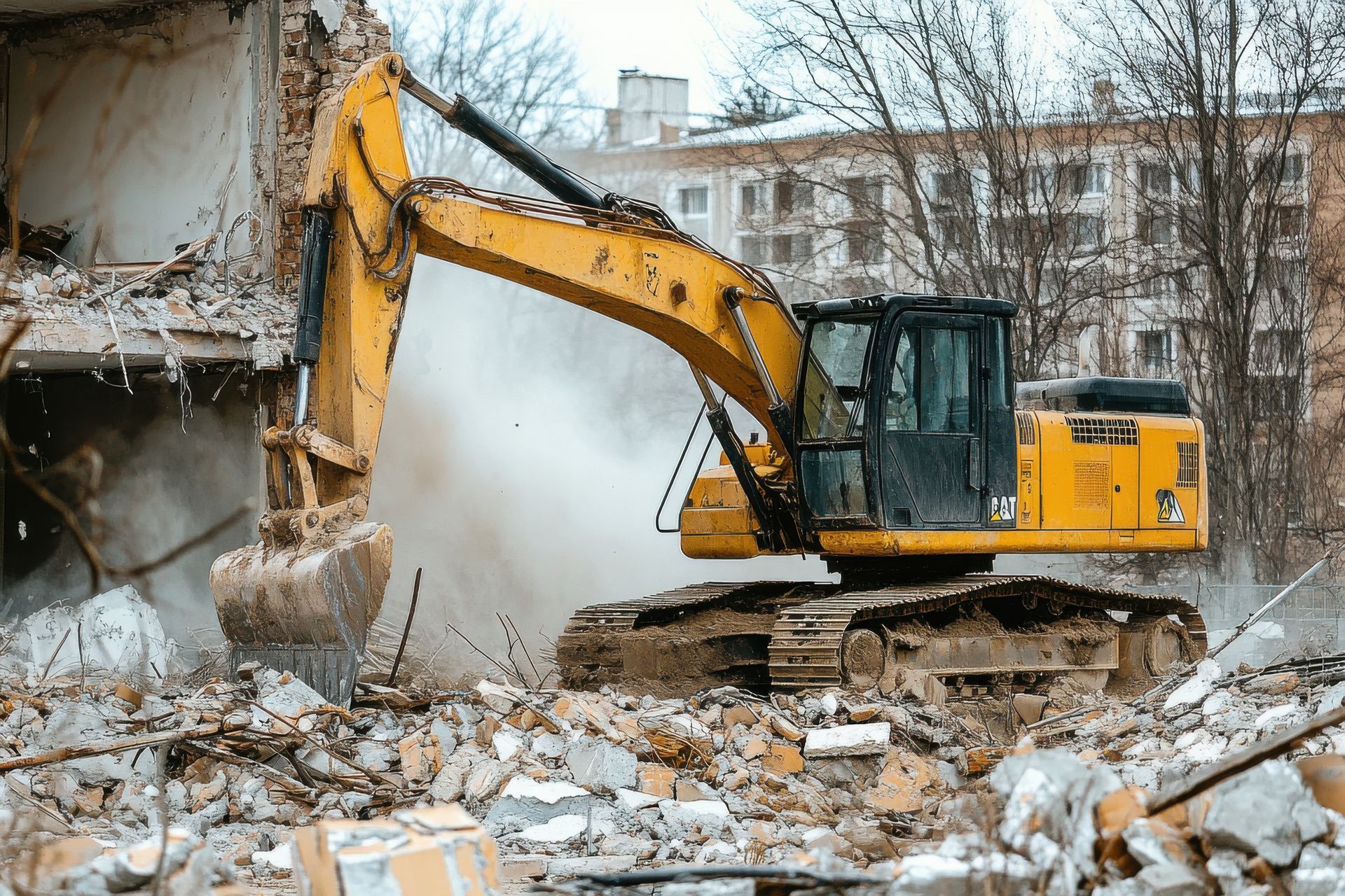 Destruction d'un bâtiment