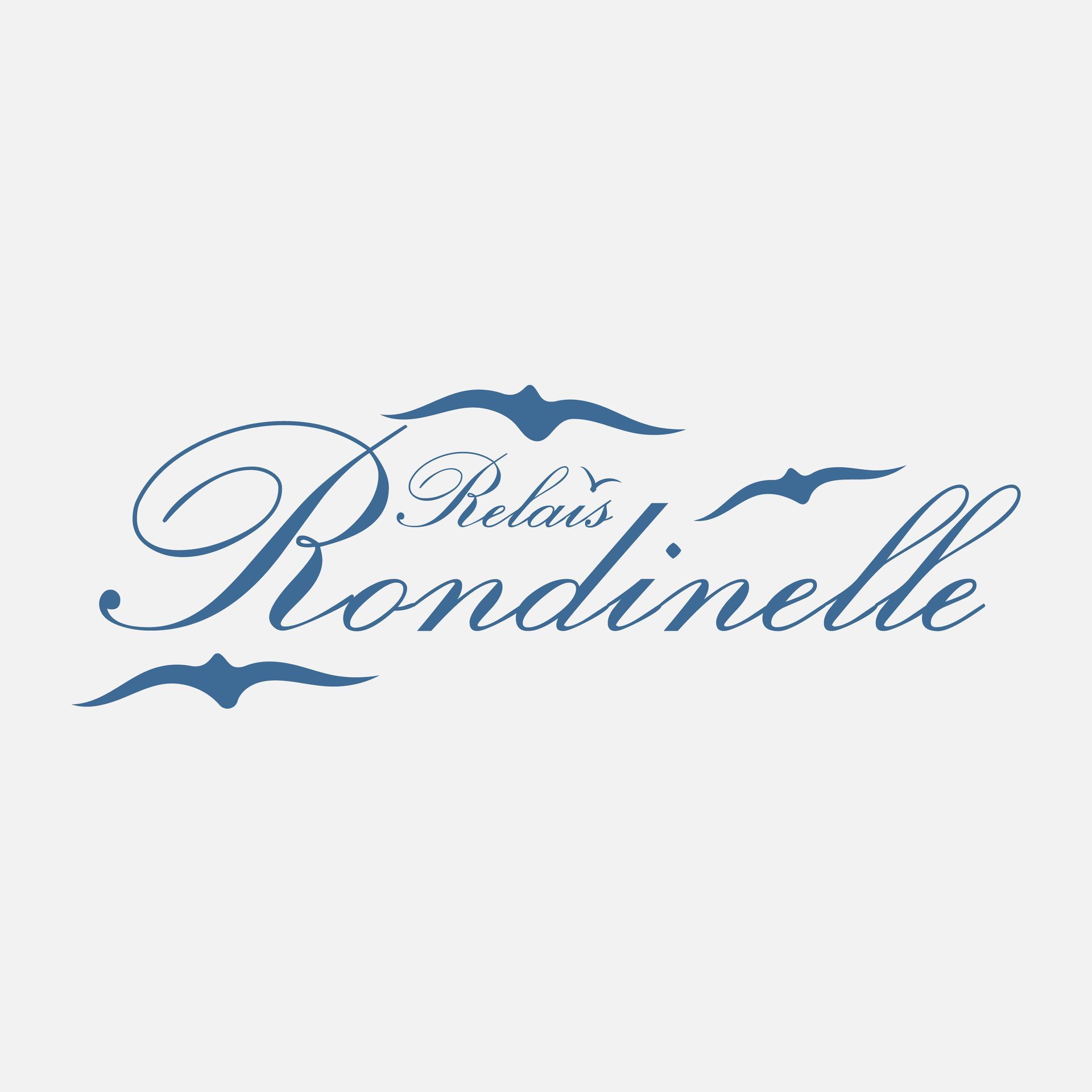 A logo for a hotel called relais rondinelle