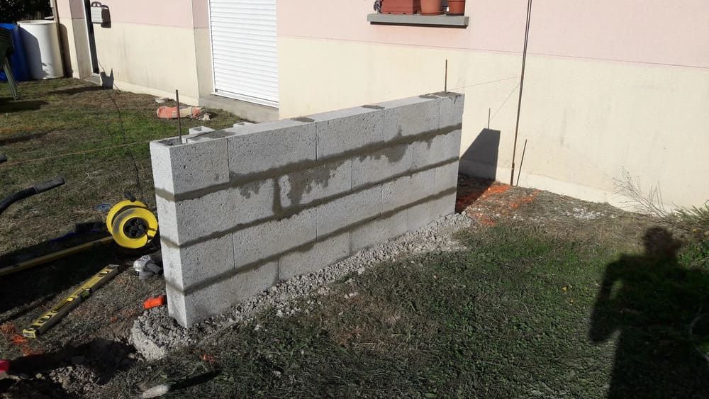 Muret en béton