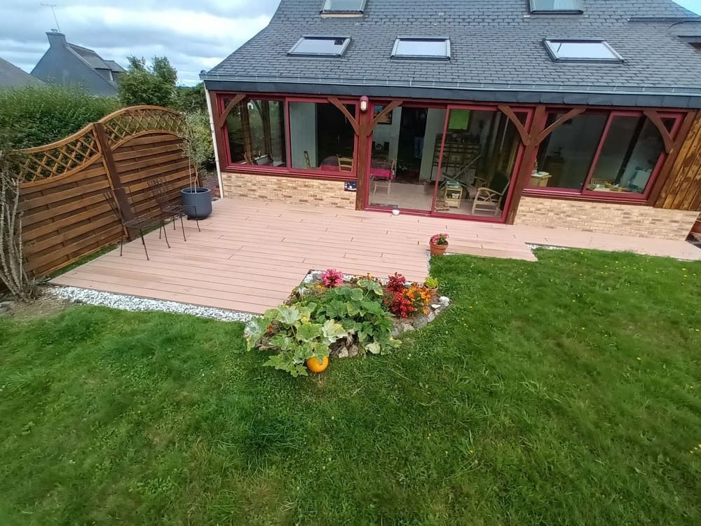 Terrasse en composite érable