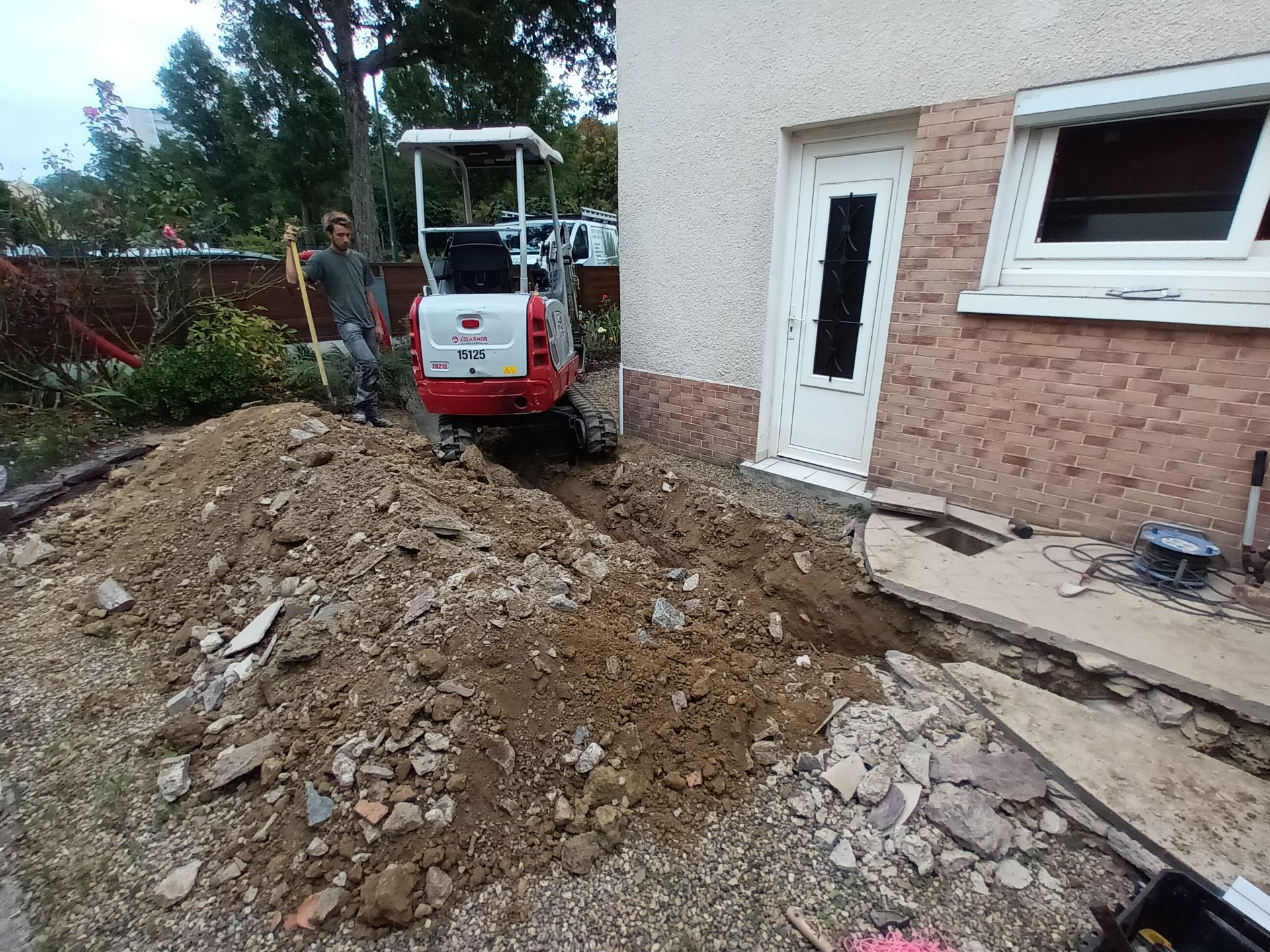 Installation fourreau pour Enedis