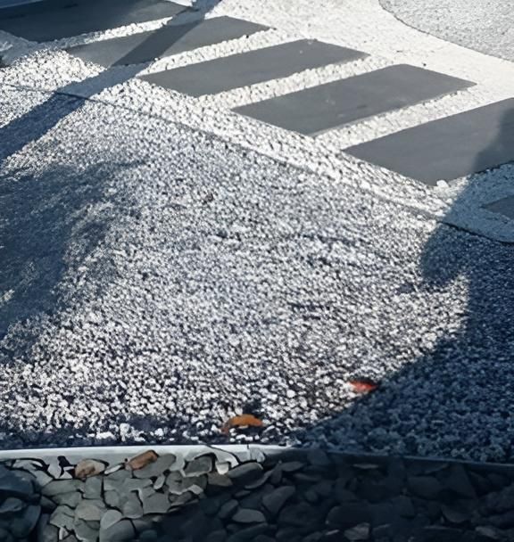 Bout d'allée en ardoises