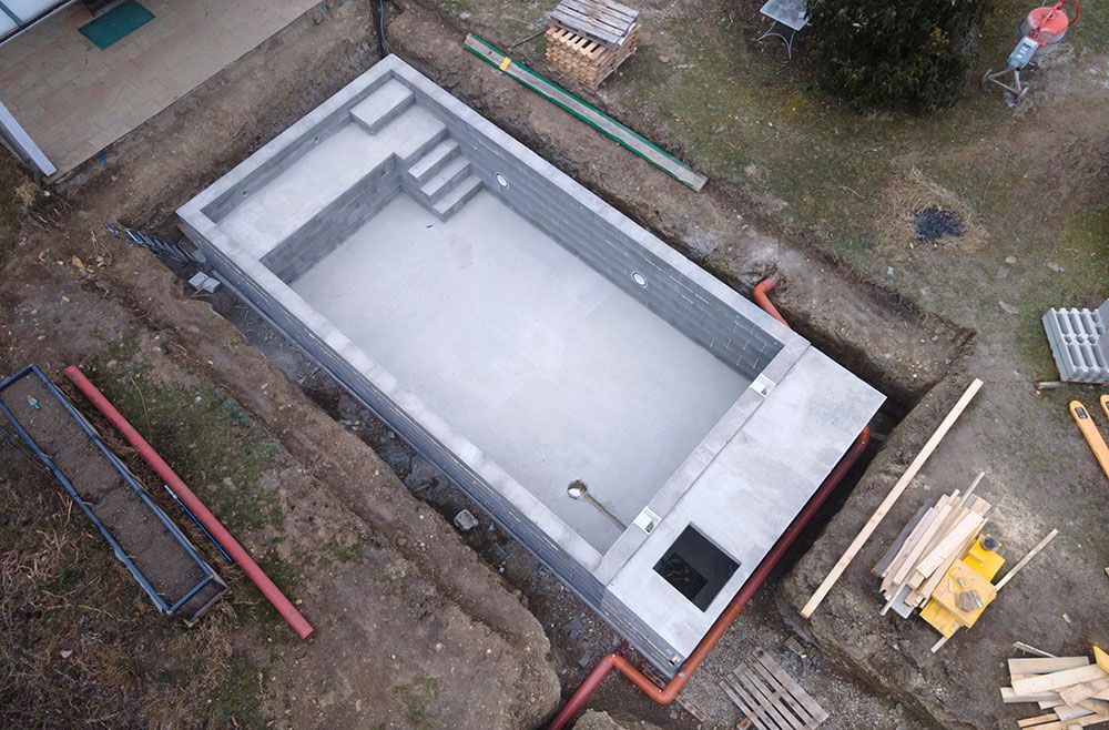 Création coque de Piscine