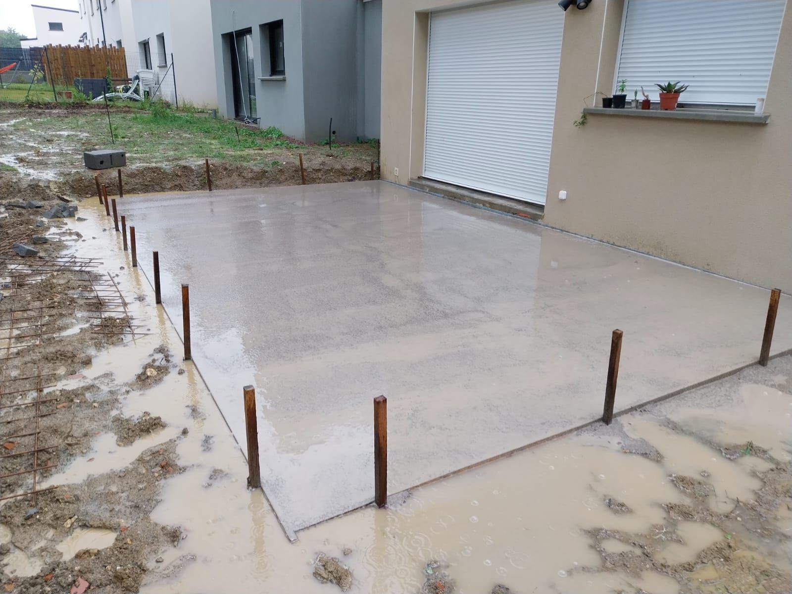 Création dalle béton