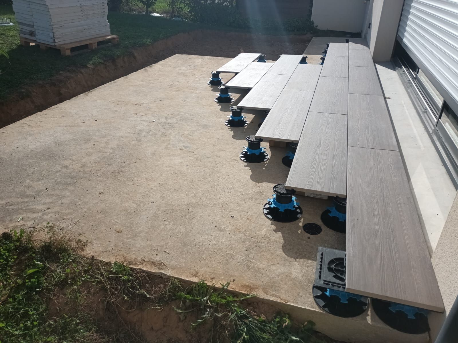 Terrasse en grès cérame