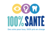 Logo 100 % Santé.