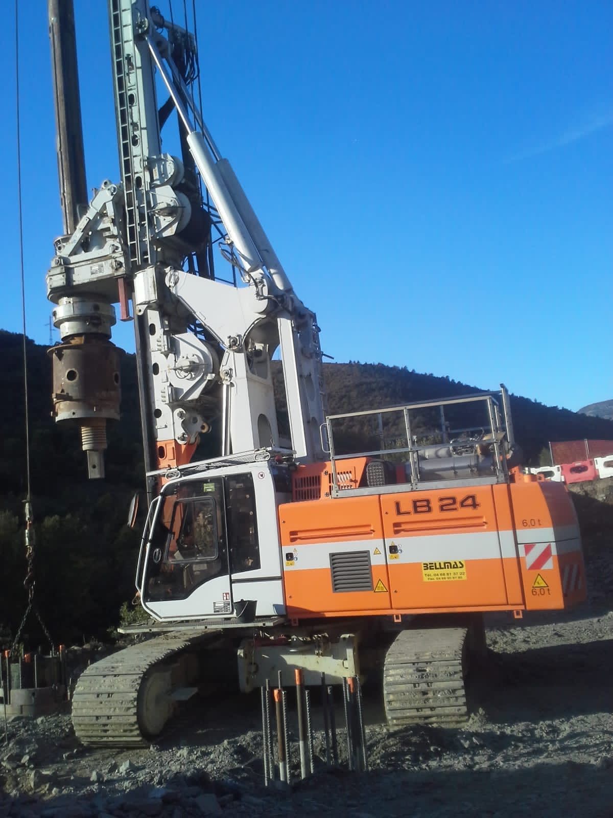 Forage sur la RN 116