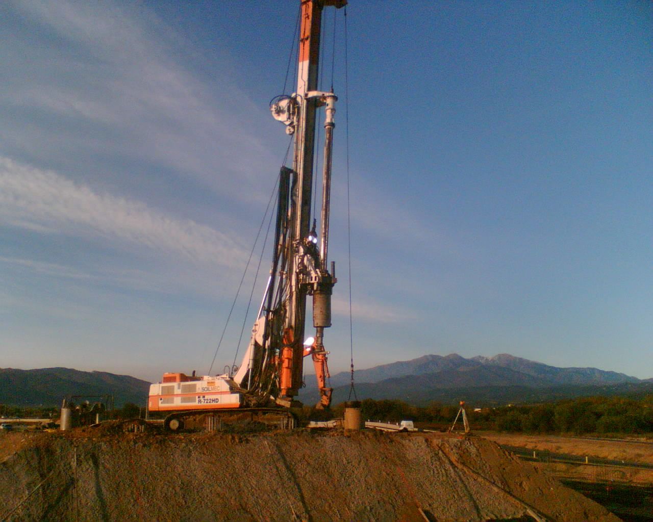 Foreuse sur le Boulou