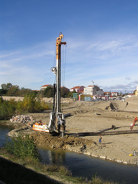 Passage à gué début du forage