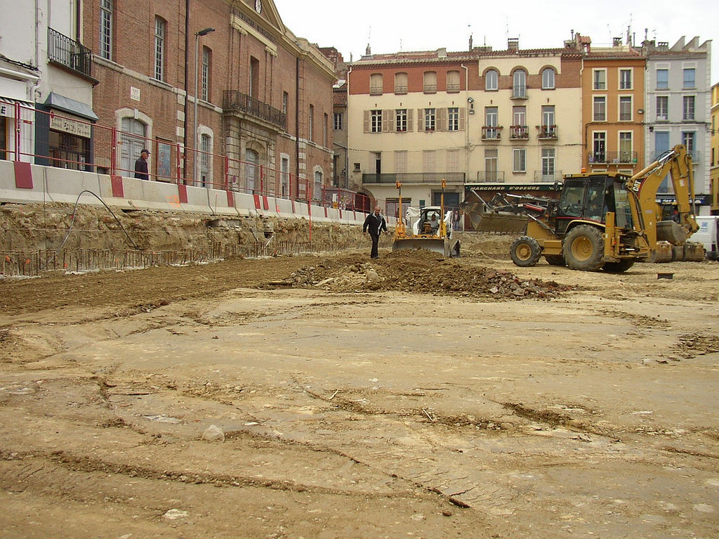 Parking république fondations spéciales en cours de réalisation