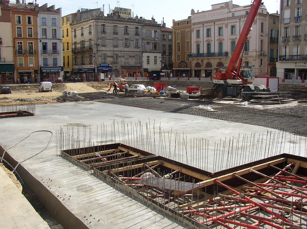 Parking république dalle en béton