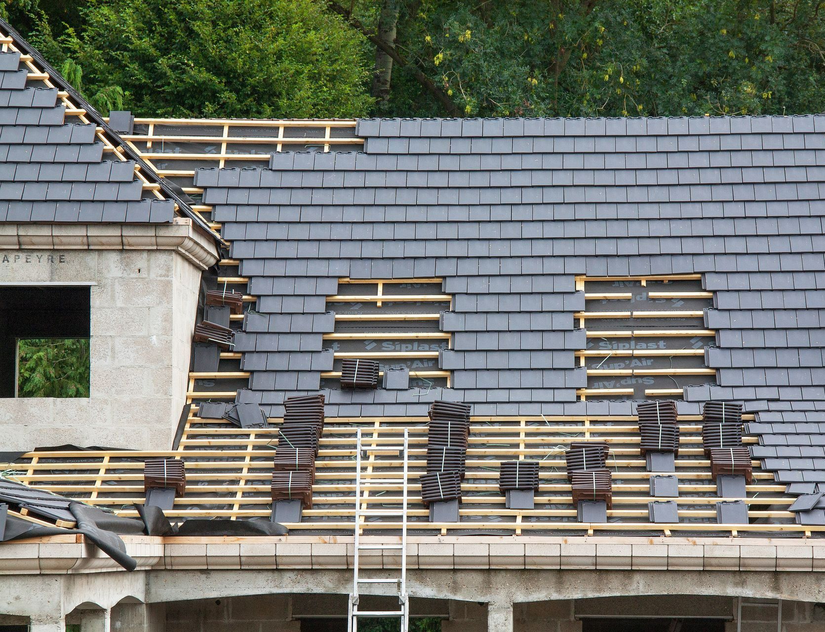 Chantier de couverture