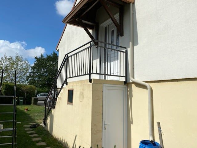 Nos réalisations : réalisation d'une rampe pour escalier