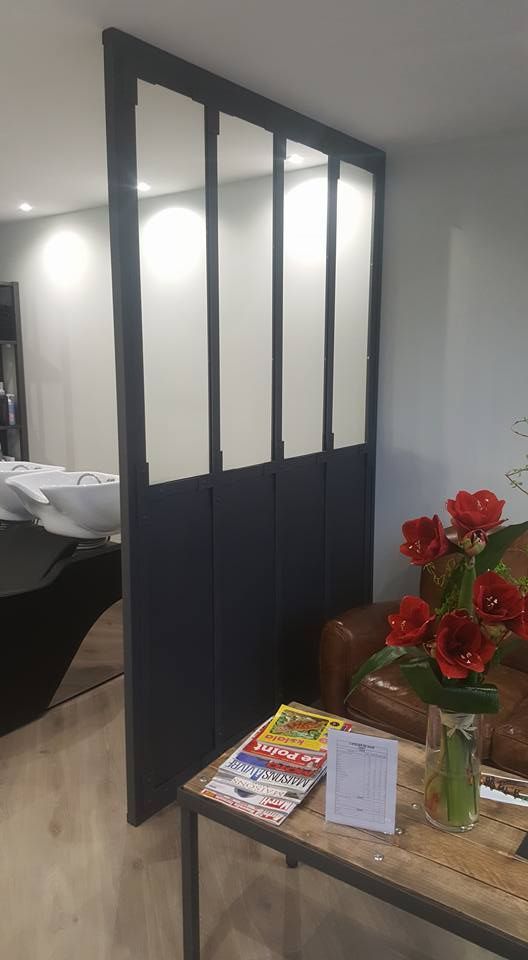 Nos réalisations : création d'uen cloison métallique