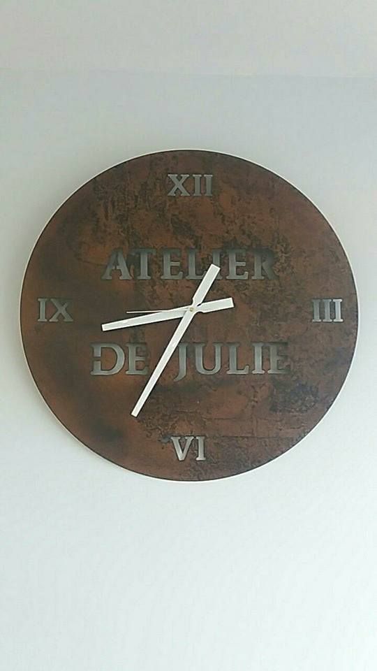 Nos réalisations : création d'une horloge sur mesure