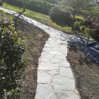 création de chemin de jardin