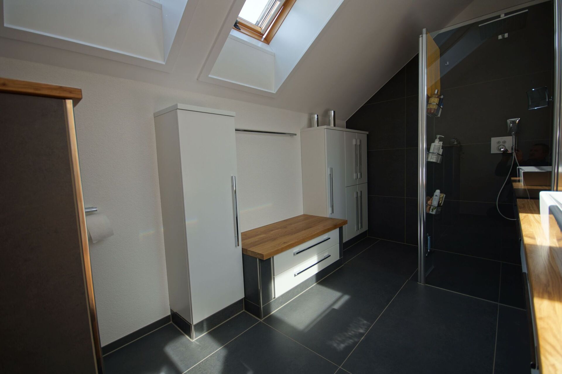 Sitzmöglichkeit im Bad