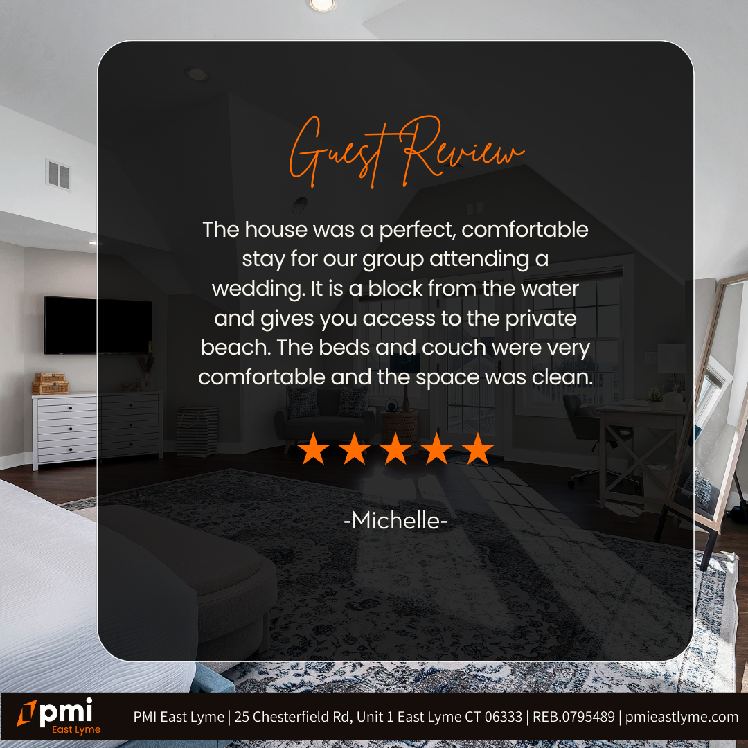 Guest review: A comfortable house near the beach, perfect for a wedding group.