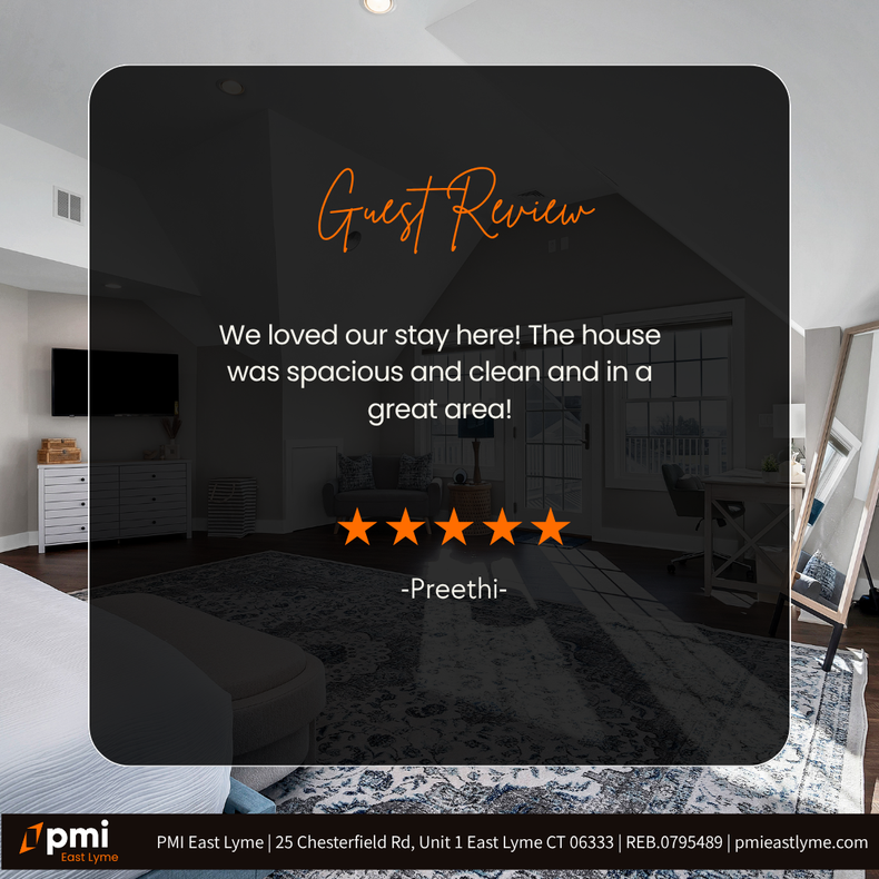 Guest review: Spacious and clean house in a great area. 5 stars.