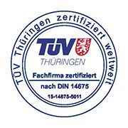 TÜV Zertifikat nach DIN 14675