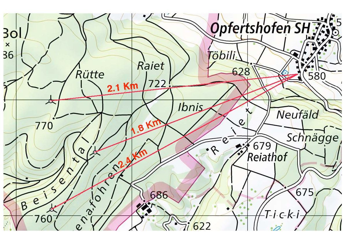 Windradlärm Verenafohren - Opfertshofen Kanton Schaffhausen