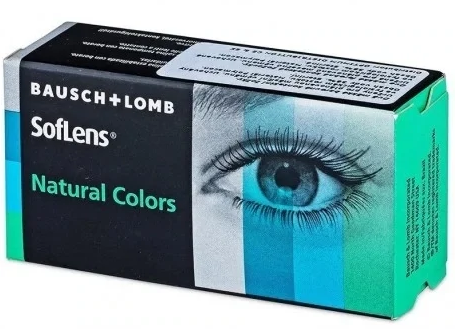 Una caja de Bausch + Lomb Softlens colores naturales