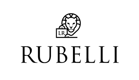 Logo éditeur de tissus ameublement Rubelli