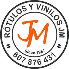 Es un logotipo para una empresa llamada jm.