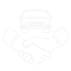 Icon Händeschütteln vor einem Auto
