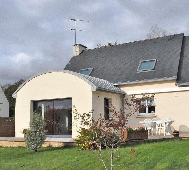 Une extension de maison terminée