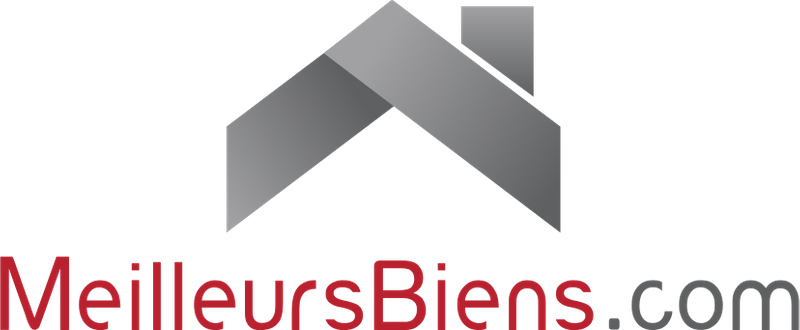 Un logo pour meilleursbiens.com avec une maison dessus