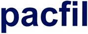 "pacfil" em letras azul-marinho.