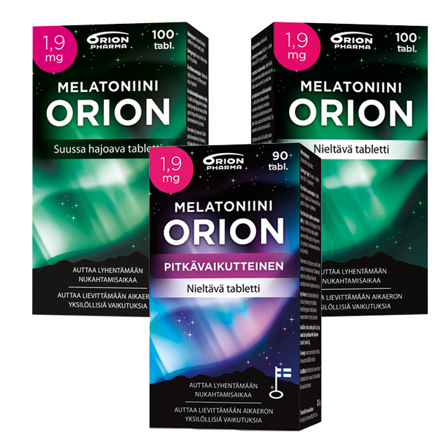 Melatoniini Orion 1,9 mg 90/100 tabl.