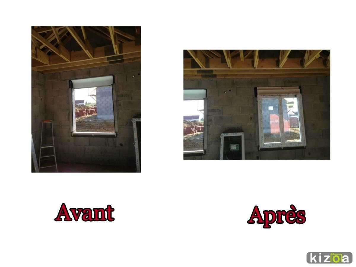 Avant et après intervention sur fenêtres