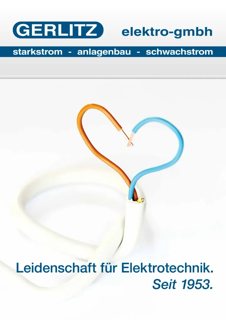 Gerlitz Elektro GmbH | Starkstrom, Anlagenbau, Schwachstrom