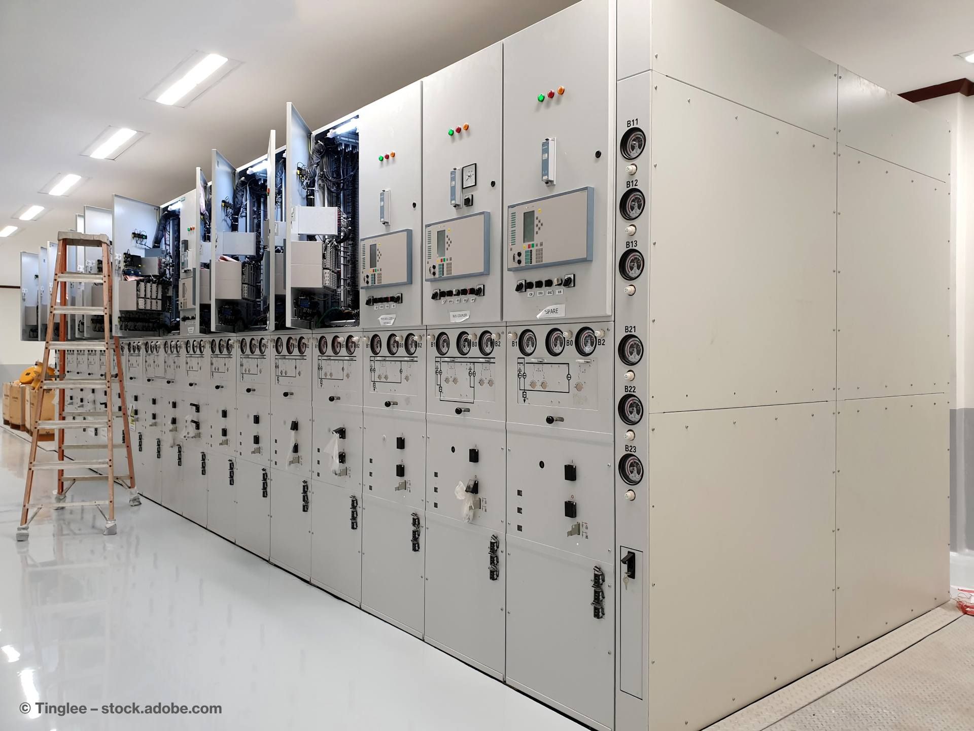 Schalt­anlagenbau einer Gasisolierten Mittelspannungsschaltanlage