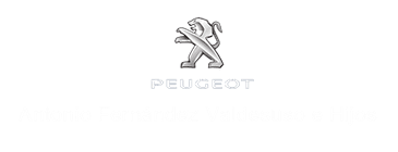 Logotipo de Peugeot centrado sobre un fondo blanco.