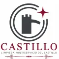 Logotipo de Castillo con icono de castillo negro, estrella roja y texto &ldquo;Limpieza Multiservicio del Castillo&rdquo;