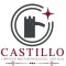 Logotipo de Castillo con icono de castillo negro, estrella roja y texto &ldquo;Limpieza Multiservicio del Castillo&rdquo;