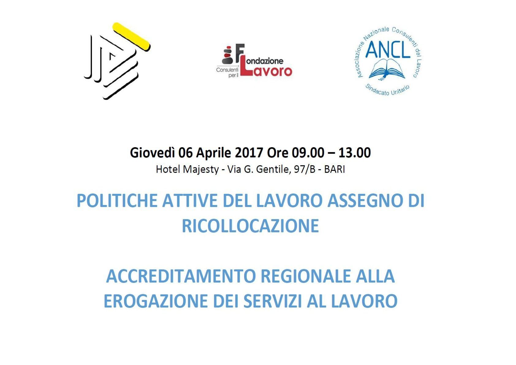 Un manifesto per un evento che si svolgerà il 6 aprile