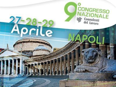 A poster for the 9th congreso nazionale in napoli