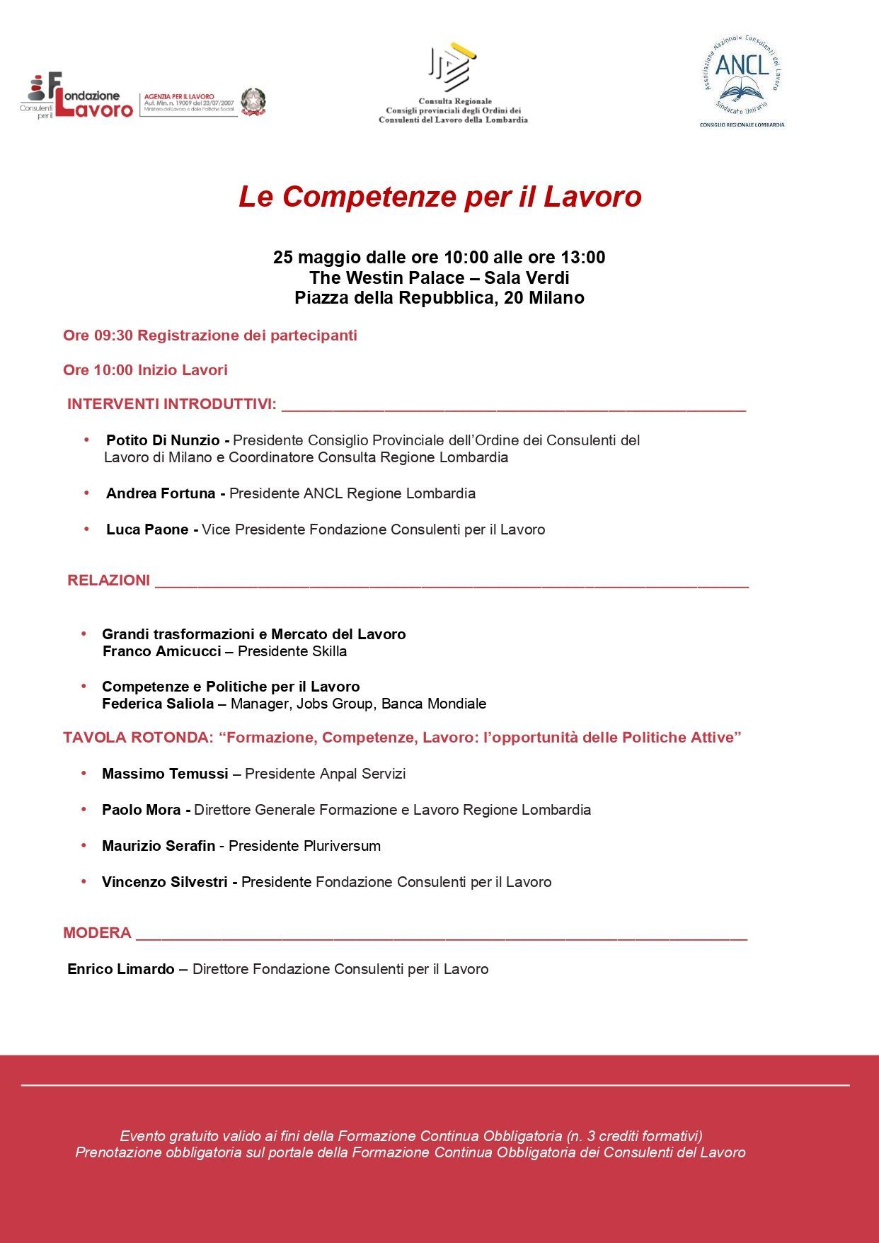 Un volantino bianco e rosso con la scritta ``lo compassione per il lavoro''.