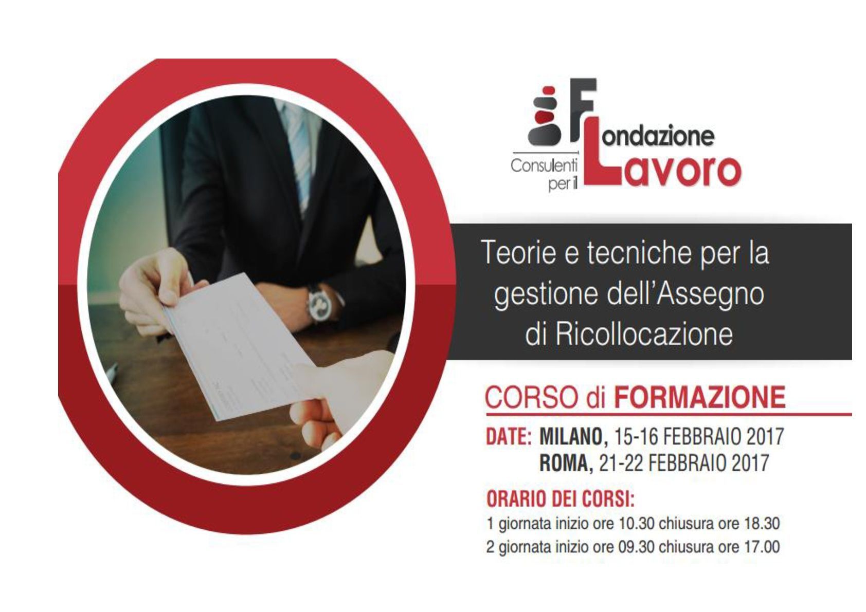 An advertisement for a corso di formazione in milano