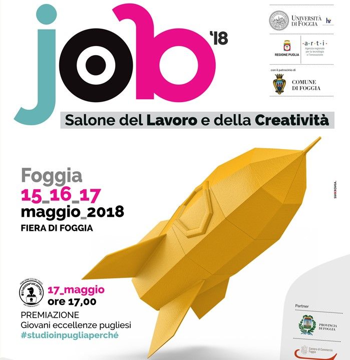Un razzo giallo è sulla copertina di una rivista di lavoro
