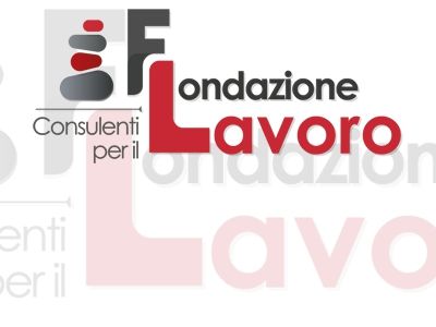 A logo for a company called fondazione lavoro