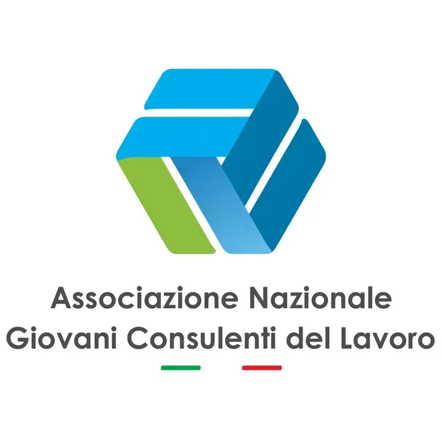 A logo for associazione nazionale giovani consulenti del lavoro