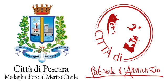 Two logos for citta di pescara and gabriele l' annonio