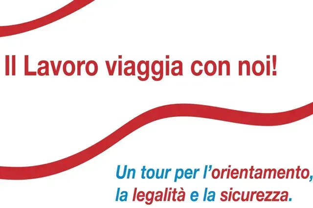 A sign that says il lavoro viaggio con noi