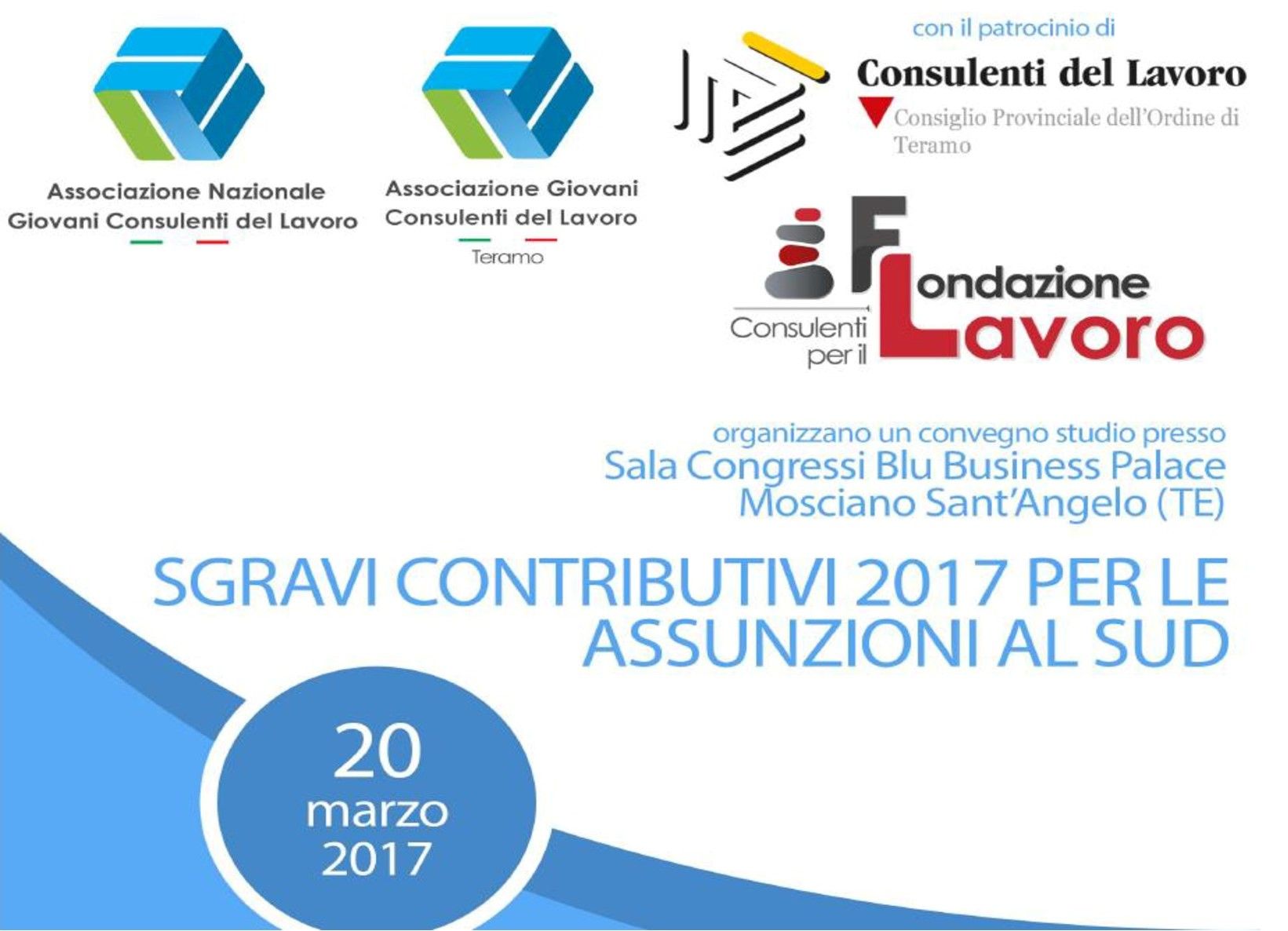 A poster for sgravi contributivi 2017 per le assunzioni al sud
