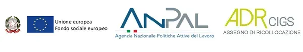 Un'immagine sfocata dei loghi Anpal e Adr